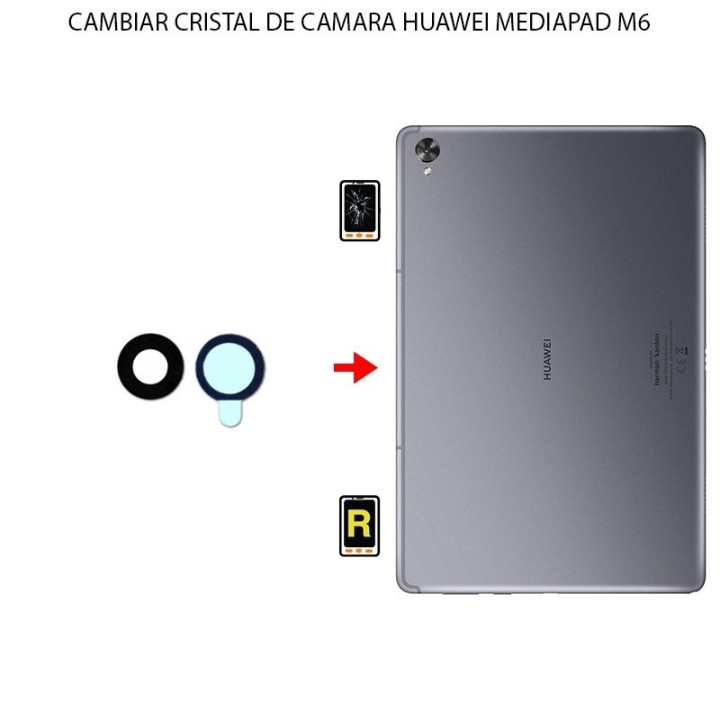 Cambiar Cristal Cámara Trasera Huawei MediaPad M6 8.4