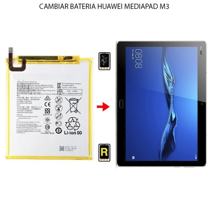 Cambiar Batería Huawei MediaPad M3 8.4