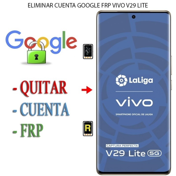 Eliminar Contraseña y Cuenta Google Vivo V29 Lite 5G