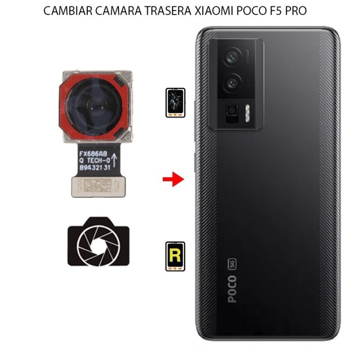 Cambiar Cámara Trasera Xiaomi Poco F5 Pro 5G