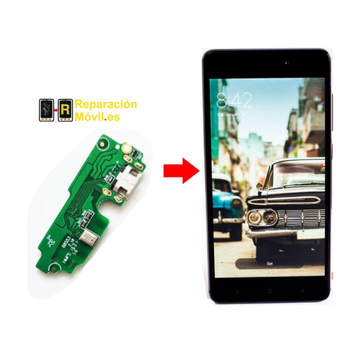 Cambiar Conector de carga Xiaomi Redmi 4 Pro