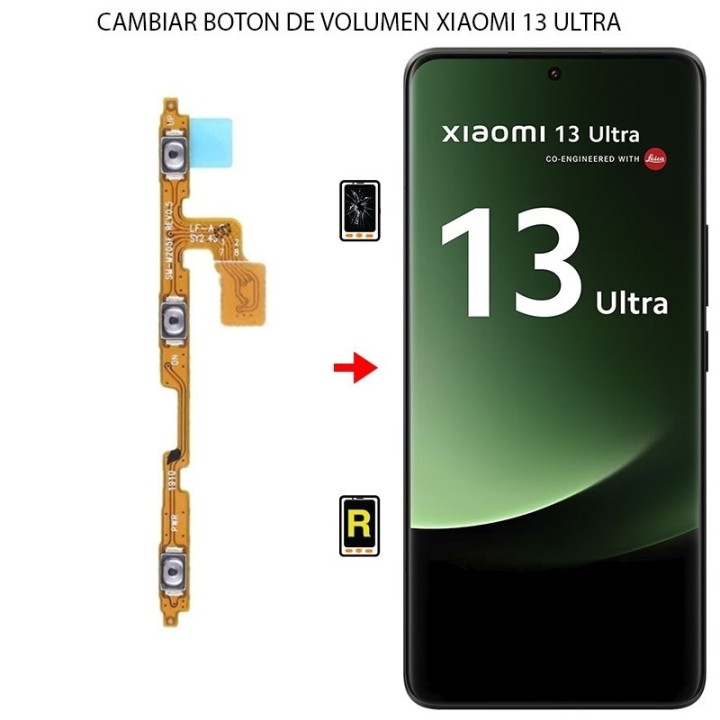 Cambiar Botón de Volumen Xiaomi 13 Ultra