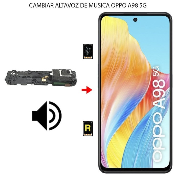 Cambiar Altavoz de Música Oppo A98 5G