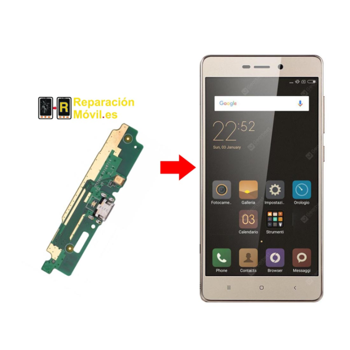 Cambiar Conector de carga Xiaomi Redmi 3s