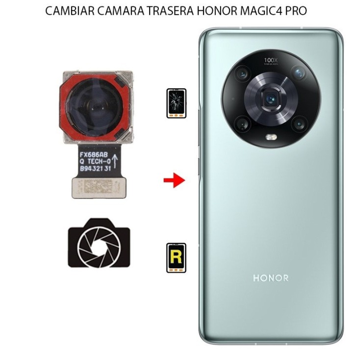 Cambiar Cámara Trasera Honor Magic 4 Pro