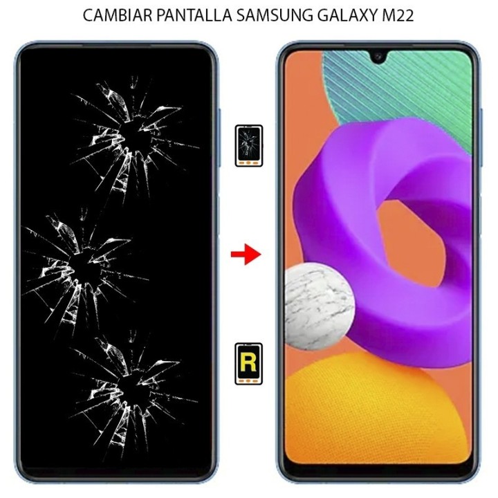 Cambiar Pantalla Samsung Galaxy M22