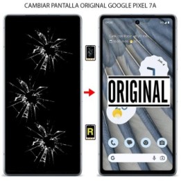 Cambiar Pantalla Google Pixel 7A Original Con Huella Oficial Autorizado