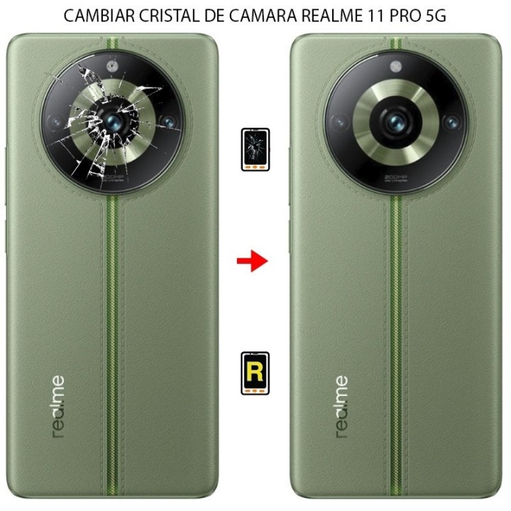 Cambiar Cristal Cámara Trasera Realme 11 Pro 5G