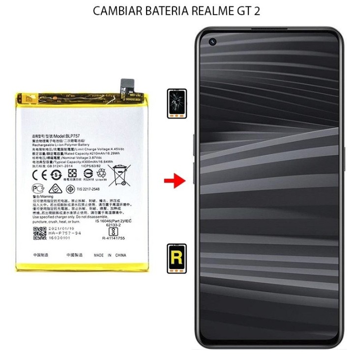 Cambiar Batería Realme GT 2