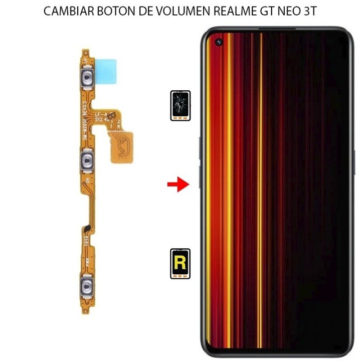 Cambiar Botón de Volumen Realme GT Neo 3T