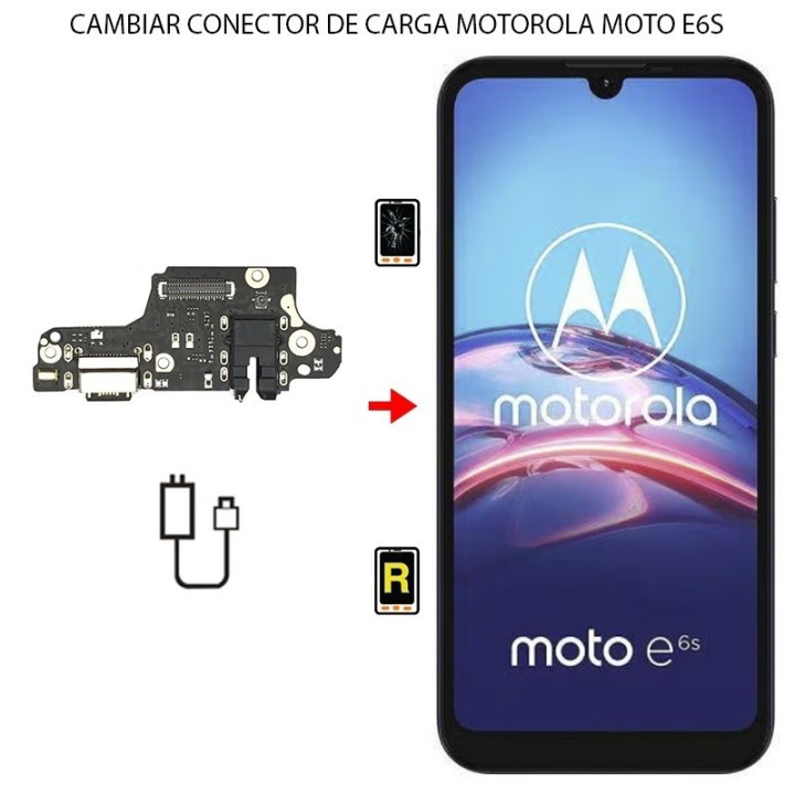 Cambiar Conector de Carga Motorola Moto E6S