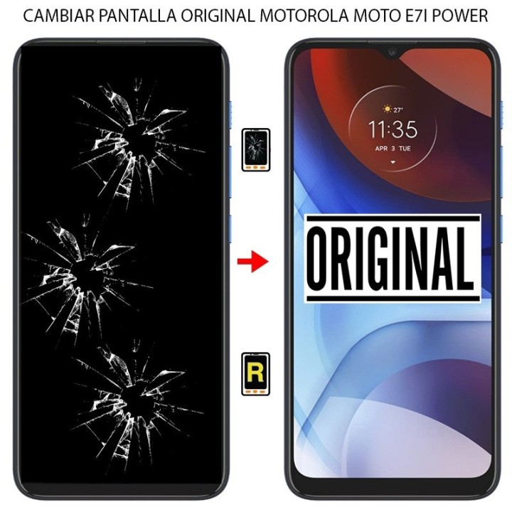 Cambiar Pantalla Original Motorola Moto E7i Power