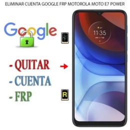 Eliminar Contraseña y Cuenta Google Motorola Moto E7 Power