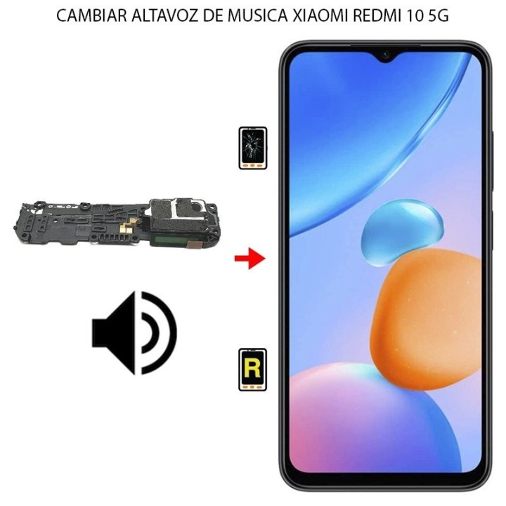 Cambiar Altavoz de Música Xiaomi Redmi 10 5G