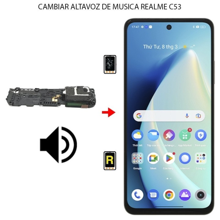 Cambiar Altavoz de Música Realme C53