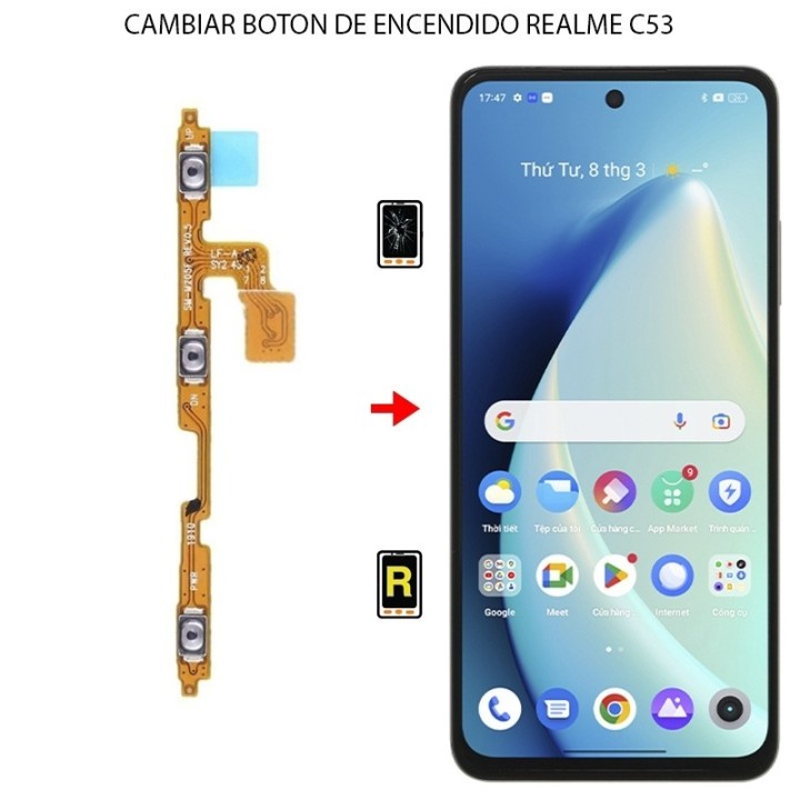 Cambiar Botón de Encendido Realme C53