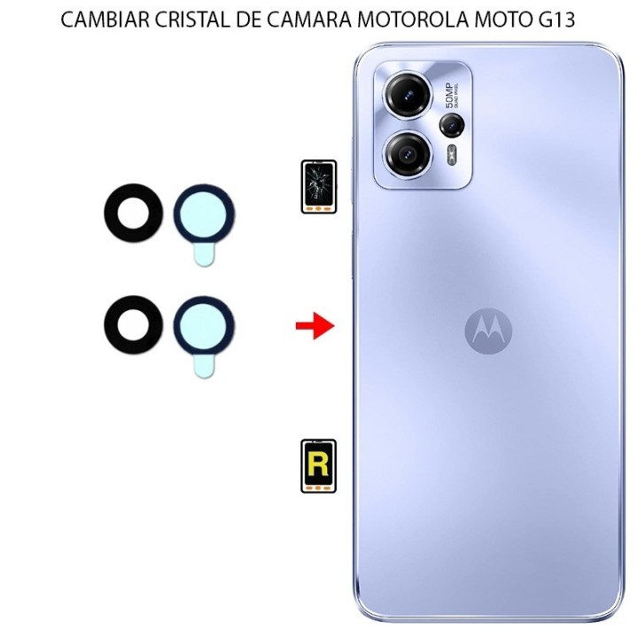Cambiar Cristal Cámara Trasera Motorola Moto G13