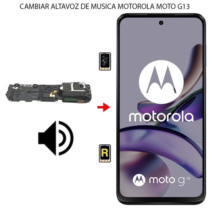 Cambiar Altavoz de Música Motorola Moto G13