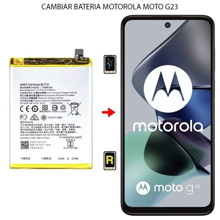 Cambiar Batería Motorola Moto G23