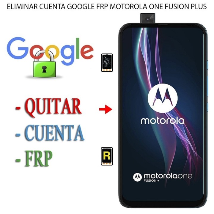 Eliminar Contraseña y Cuenta Google Motorola One Fusion Plus
