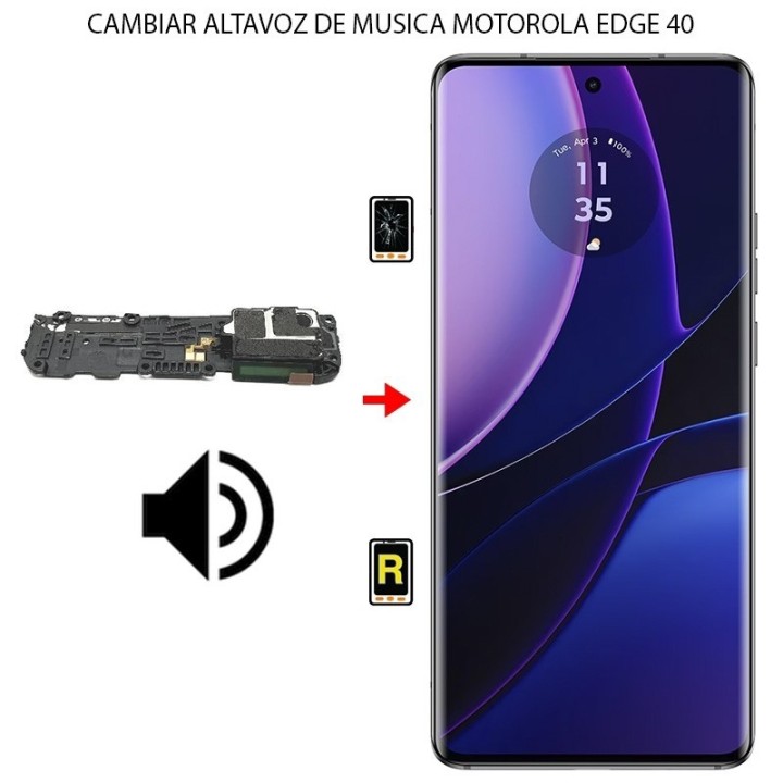 Cambiar Altavoz de Música Motorola Moto Edge 40