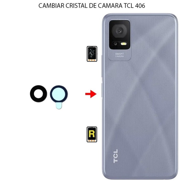 Cambiar Cristal Cámara Trasera TCL 406