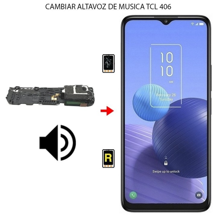 Cambiar Altavoz de Música TCL 406