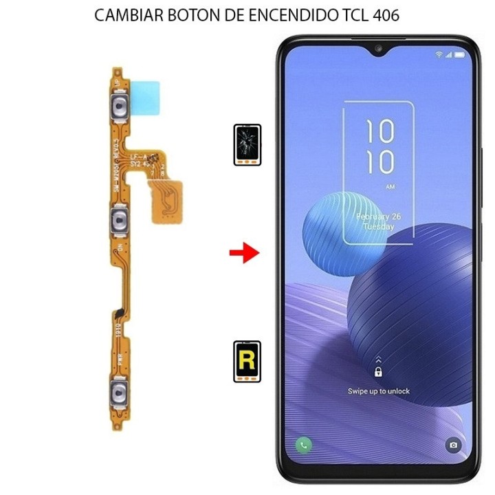 Cambiar Botón de Encendido TCL 406
