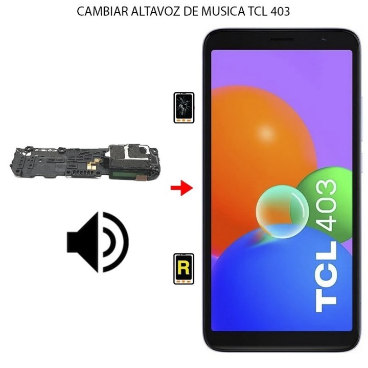 Cambiar Altavoz de Música TCL 403