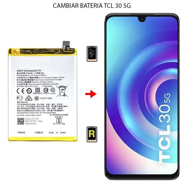 Cambiar Batería TCL 30 5G