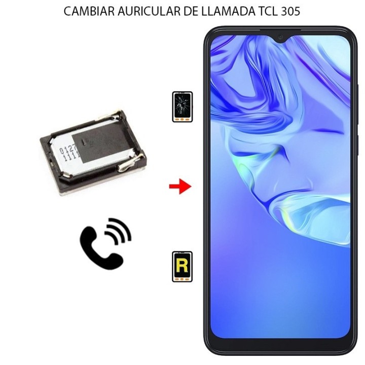 Cambiar Auricular de Llamada TCL 305