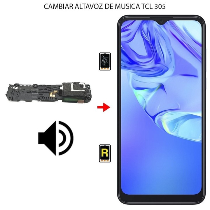 Cambiar Altavoz de Música TCL 305