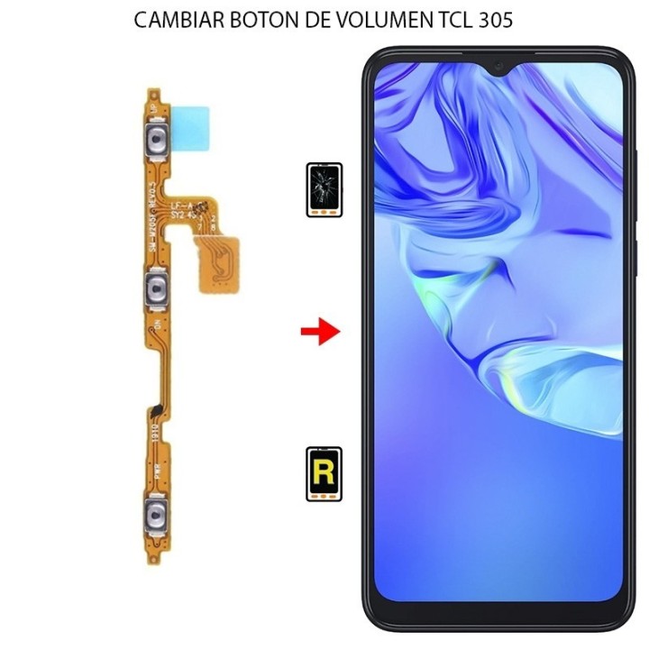 Cambiar Botón de Volumen TCL 305