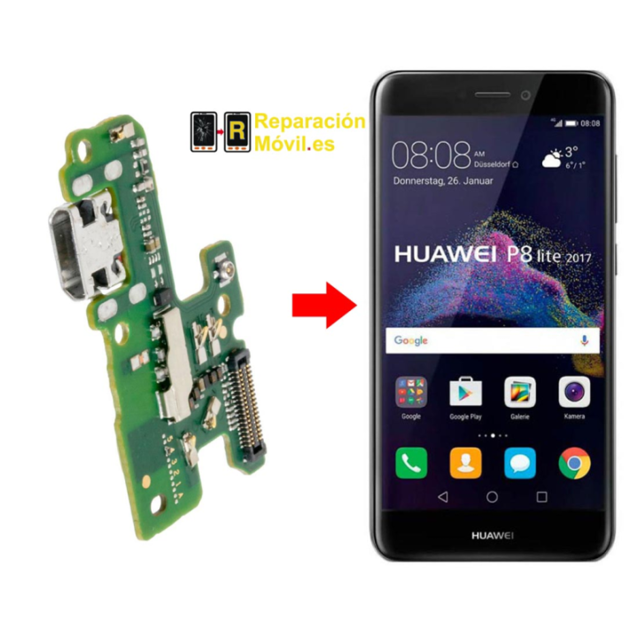 Cambiar Conector De Carga Huawei P8 Lite 2017