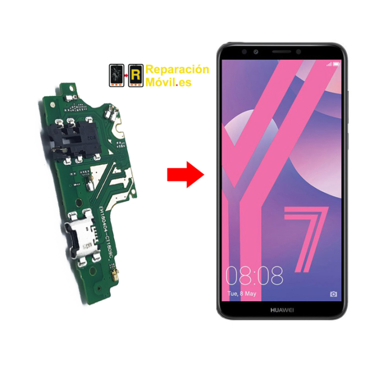 Cambiar Conector de Carga Huawei Y7 prime 2017