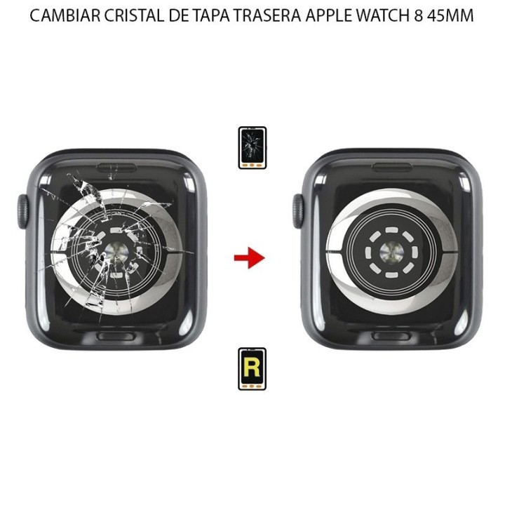 Cambiar Cristal Tapa Trasera Apple Watch 8 (45MM)