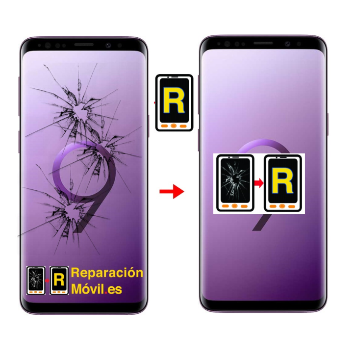 Cambiar Cristal de Pantalla Samsung S9 Plus