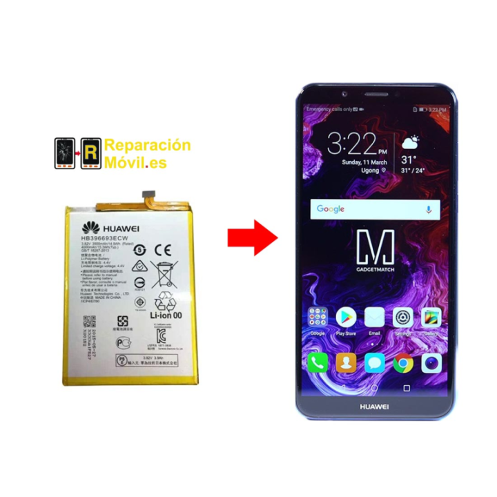 Cambiar Batería Huawei Nova 2 Lite