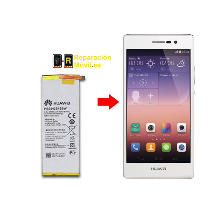 Cambiar Batería Huawei P7