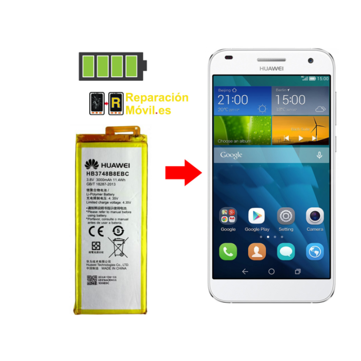 Cambiar Batería Huawei G7