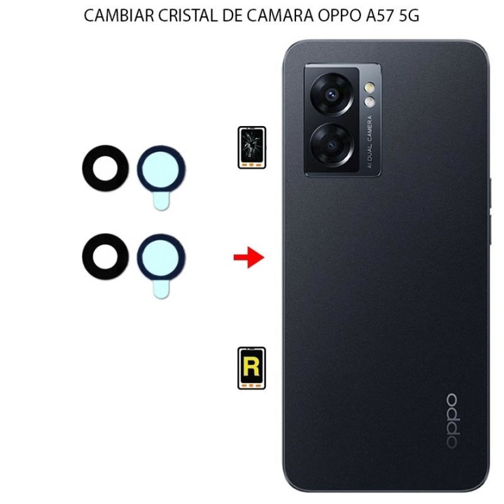 Cambiar Cristal Cámara Trasera Oppo A57 5G