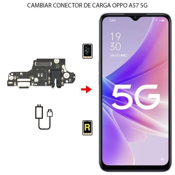 Cambiar Conector de Carga Oppo A57 5G