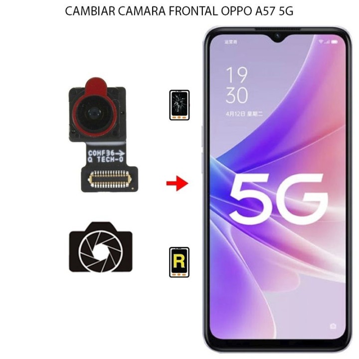 Cambiar Cámara Frontal Oppo A57 5G