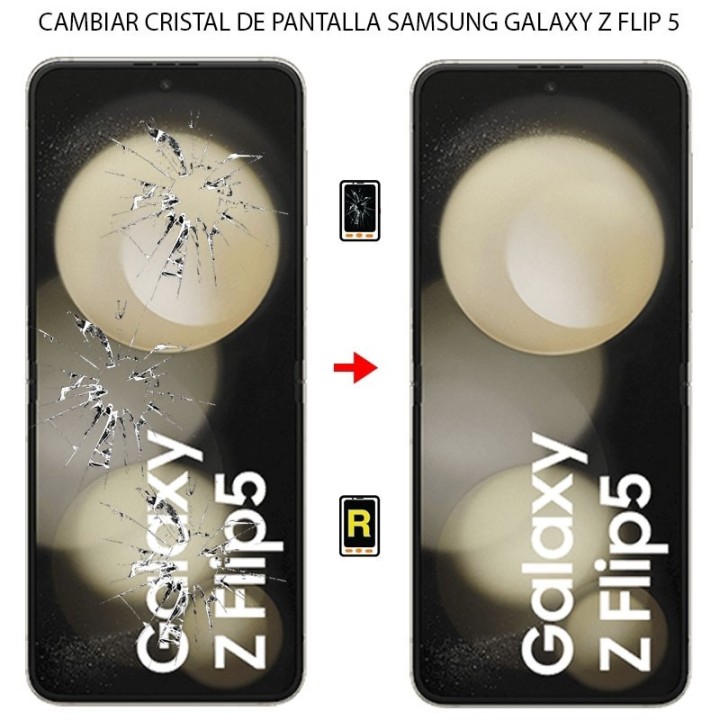 Cambiar Cristal de Pantalla Samsung Galaxy Z Flip 5 5G