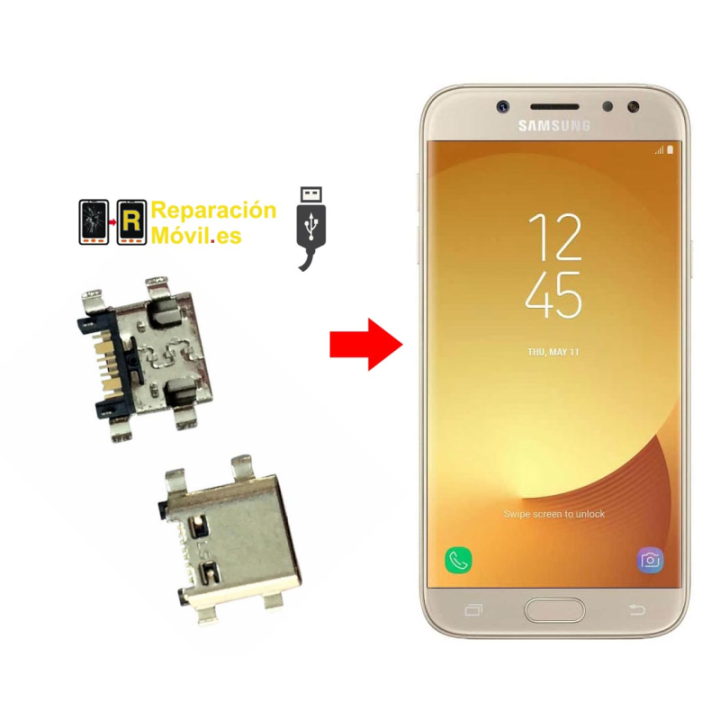 Cambiar Conector de carga samsung j7 2016 SM-J710