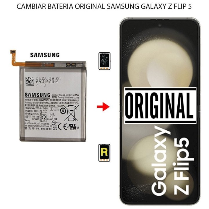 Cambiar Batería Original Segundaria Samsung Galaxy Z Flip 5 5G