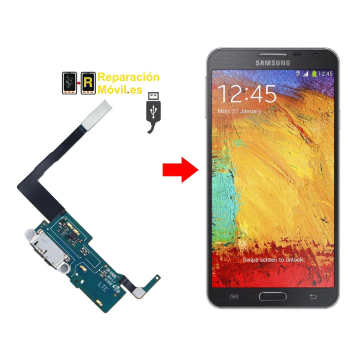 Cambiar Conector de Carga Samsung Note 3