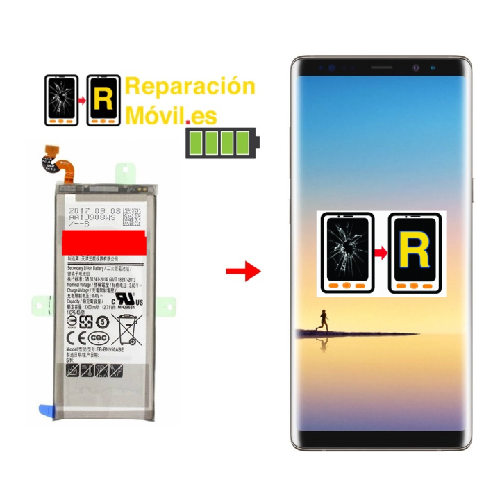 Cambiar Batería Samsung Note 8