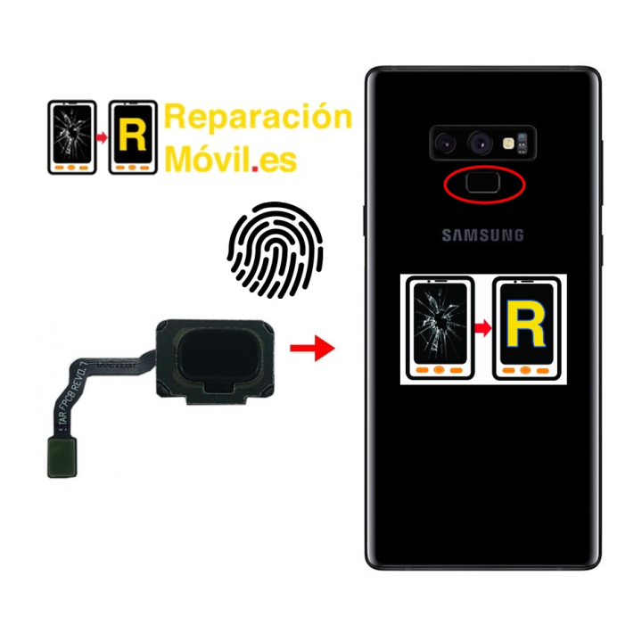Cambiar Huella Samsung Note 9