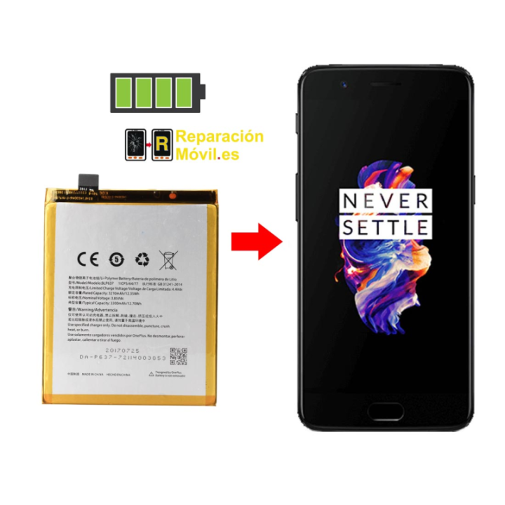 Cambiar Batería OnePlus 5